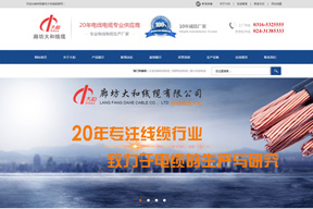 【廊坊大和線纜】網(wǎng)站建設案例